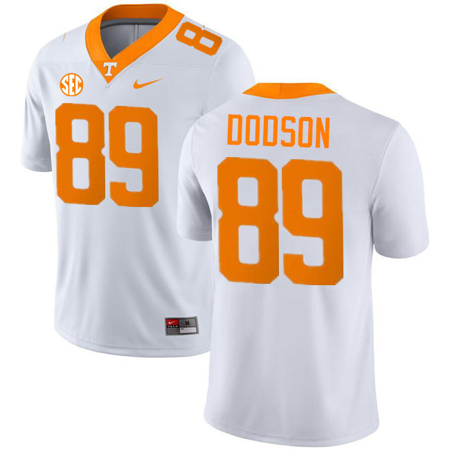 #89 Joakim Dodson UT Vols Jerseys,Tennessee Volunteers College Football Jerseys Stitched-White